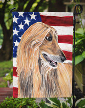 Load image into Gallery viewer, Afghan Hound USA Patriotic American Flag Garden Flag – Decorative Outdoor Yard Flag SC9506GF