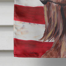 Load image into Gallery viewer, Irish Setter USA American Flag Flag Canvas House Size