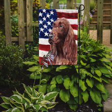 Load image into Gallery viewer, Irish Setter USA American Flag Garden Flag – Decorative Outdoor Yard Flag