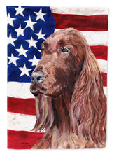 Load image into Gallery viewer, Irish Setter USA American Flag Garden Flag – Decorative Outdoor Yard Flag