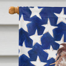Load image into Gallery viewer, Boykin Spaniel USA American Flag Flag Canvas House Size