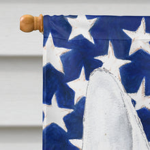 Load image into Gallery viewer, Bull Terrier USA American Flag Flag Canvas House Size