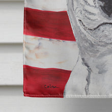 Load image into Gallery viewer, Bull Terrier USA American Flag Flag Canvas House Size