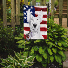 Load image into Gallery viewer, Bull Terrier USA American Flag Garden Flag – Decorative Outdoor Yard Flag