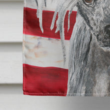 Load image into Gallery viewer, Chinese Crested USA American Flag Flag Canvas House Size