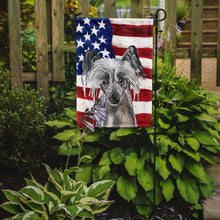 Load image into Gallery viewer, Chinese Crested USA American Flag Garden Flag – Decorative Outdoor Yard Flag