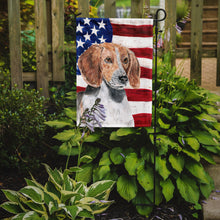 Load image into Gallery viewer, English Foxhound USA American Flag Garden Flag – Decorative Outdoor Yard Flag