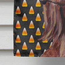 Load image into Gallery viewer, Irish Setter Halloween Candy Corn Flag Canvas House Size