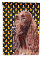 Load image into Gallery viewer, Irish Setter Halloween Candy Corn Flag Canvas House Size