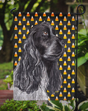 Load image into Gallery viewer, Cocker Spaniel Halloween Candy Corn Garden Flag – Decorative Outdoor Yard Flag