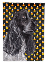 Load image into Gallery viewer, Cocker Spaniel Halloween Candy Corn Garden Flag – Decorative Outdoor Yard Flag