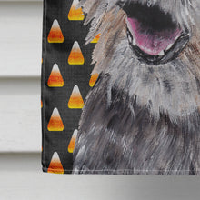 Load image into Gallery viewer, Border Terrier Halloween Candy Corn Flag Canvas House Size