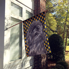 Load image into Gallery viewer, Brussels Griffon Halloween Candy Corn Flag Canvas House Size