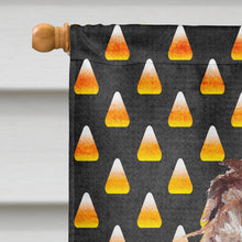 Load image into Gallery viewer, Boykin Spaniel Halloween Candy Corn Flag Canvas House Size