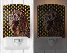 Load image into Gallery viewer, Boykin Spaniel  Candy Corn Halloween Ceramic Night Light SC9532CNL