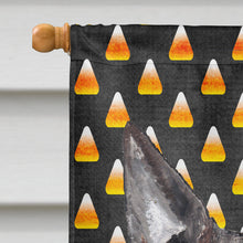 Load image into Gallery viewer, Bull Terrier Halloween Candy Corn Flag Canvas House Size