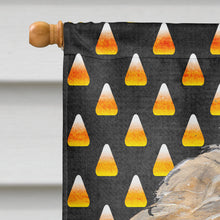 Load image into Gallery viewer, Goldendoodle Halloween Candy Corn Flag Canvas House Size