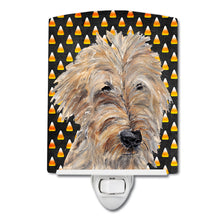 Load image into Gallery viewer, Golden Doodle Candy Corn Halloween Ceramic Night Light SC9535CNL