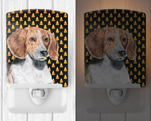 Load image into Gallery viewer, English Foxhound Candy Corn Halloween Ceramic Night Light SC9537CNL