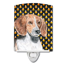 Load image into Gallery viewer, English Foxhound Candy Corn Halloween Ceramic Night Light SC9537CNL