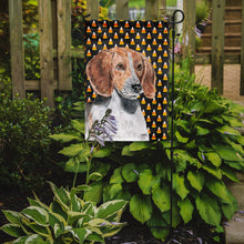 Load image into Gallery viewer, English Foxhound Halloween Candy Corn Garden Flag – Decorative Outdoor Yard Flag
