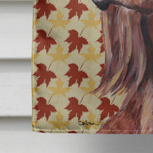Load image into Gallery viewer, Irish Setter Fall Leaves Flag Canvas House Size