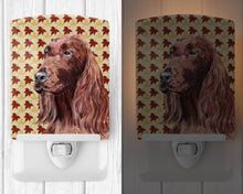 Load image into Gallery viewer, Irish Setter Fall Leaves Ceramic Night Light SC9538CNL