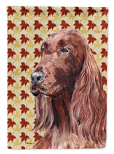 Load image into Gallery viewer, Irish Setter Fall Leaves Garden Flag – Decorative Outdoor Yard Flag