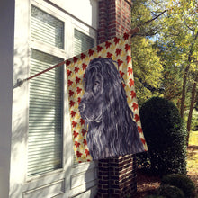Load image into Gallery viewer, English Cocker Spaniel Fall Leaves Flag Canvas House Size