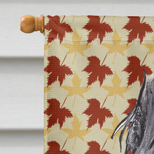 Load image into Gallery viewer, English Cocker Spaniel Fall Leaves Flag Canvas House Size