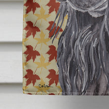 Load image into Gallery viewer, English Cocker Spaniel Fall Leaves Flag Canvas House Size