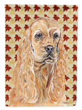 Load image into Gallery viewer, Cocker Spaniel Fall Leaves Garden Flag – Decorative Outdoor Yard Flag
