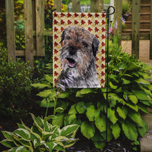 Load image into Gallery viewer, Border Terrier Fall Leaves Garden Flag – Decorative Outdoor Yard Flag