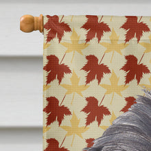 Load image into Gallery viewer, Brussels Griffon Fall Leaves Flag Canvas House Size