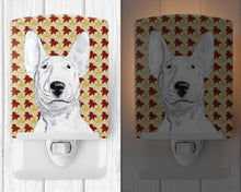 Load image into Gallery viewer, Bull Terrier Fall Leaves Ceramic Night Light SC9548CNL