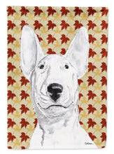 Load image into Gallery viewer, Bull Terrier Fall Leaves Garden Flag – Decorative Outdoor Yard Flag