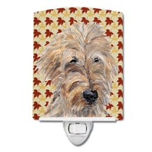 Load image into Gallery viewer, Golden Doodle Fall Leaves Ceramic Night Light SC9549CNL