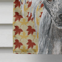 Load image into Gallery viewer, Chinese Crested Fall Leaves Flag Canvas House Size
