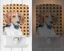 Load image into Gallery viewer, English Foxhound Fall Leaves Ceramic Night Light SC9551CNL