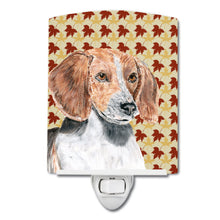 Load image into Gallery viewer, English Foxhound Fall Leaves Ceramic Night Light SC9551CNL
