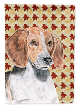 Load image into Gallery viewer, English Foxhound Fall Leaves Garden Flag – Decorative Outdoor Yard Flag