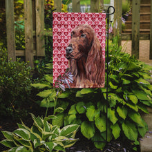 Load image into Gallery viewer, Irish Setter Valentine's Love Garden Flag – Decorative Outdoor Yard Flag