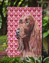 Load image into Gallery viewer, Irish Setter Valentine's Love Garden Flag – Decorative Outdoor Yard Flag