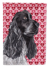 Load image into Gallery viewer, Cocker Spaniel Valentine's Love Flag Canvas House Size