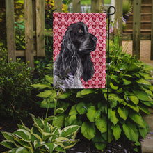 Load image into Gallery viewer, Cocker Spaniel Valentine's Love Garden Flag – Decorative Outdoor Yard Flag