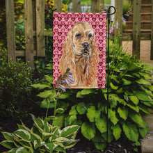 Load image into Gallery viewer, Cocker Spaniel Valentine's Love Garden Flag – Decorative Outdoor Yard Flag