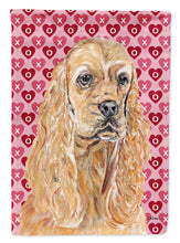 Load image into Gallery viewer, Cocker Spaniel Valentine's Love Garden Flag – Decorative Outdoor Yard Flag