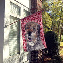 Load image into Gallery viewer, Border Terrier Valentine's Love Flag Canvas House Size