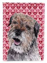 Load image into Gallery viewer, Border Terrier Valentine's Love Flag Canvas House Size
