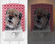 Load image into Gallery viewer, Border Terrier Hearts and Love Ceramic Night Light SC9557CNL